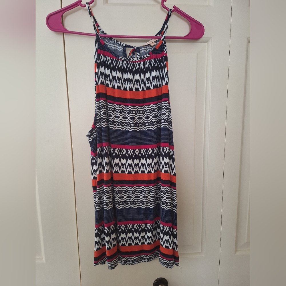 Tribal Print Sleeveless Top
